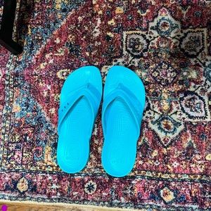 Croc flip flops